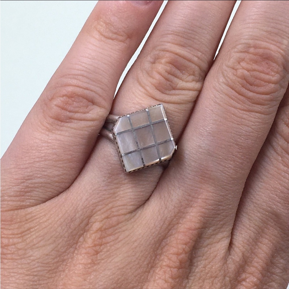 Sterling & MOP Ring
